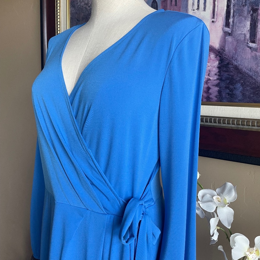 London Times Faux Wrap Dress